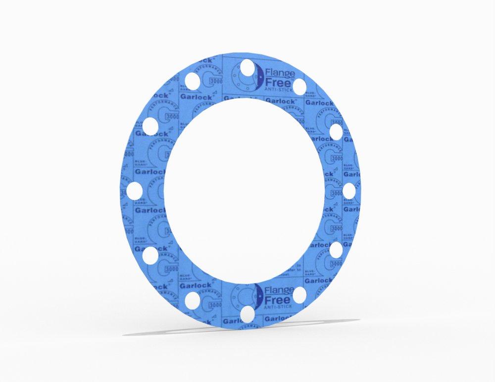 Garlock Blue 0.0625 in. 300# Aramid Fiber and Nitrile Binder Flat Face Gasket in Blue 
