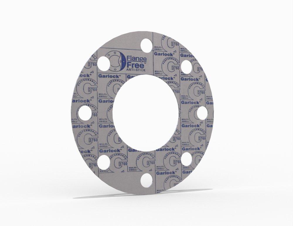 MULTI-SWELL&reg;  Style 3760U Full Face Gasket, Synthetic Fiber with Proprietary Rubber Binder Proprietary, 6 in. ASME B16.5 Class 150, 0.125 in. Thick, 8 Bolt Holes 