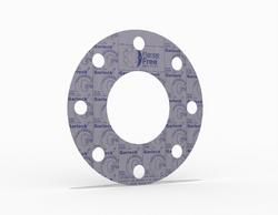 Full Face Gasket, Aramid Fiber with EPDM Binder EPDM, 8 in. ASME B16.5 Class 150, 0.125 in. Thick, 8 Bolt Holes