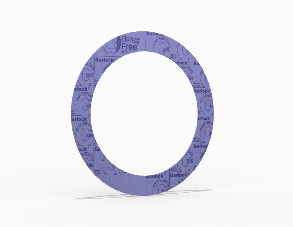 BLUE-GARD&reg; Style 3300 Ring Gasket, Aramid Fiber with Neoprene Binder(CR) Neoprene(CR), 5 in. ASME B16.5 Class 150, 0.125 in. Thick 