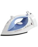 Hamilton Beach Brands Blue/White 6-1/2 in. 3-Way Auto-Off Spray Steam Nonstick Iron and Retractable Cord 