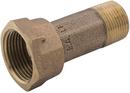 3/4 x 1 in. MIP x FIP Bronze Meter Coupling