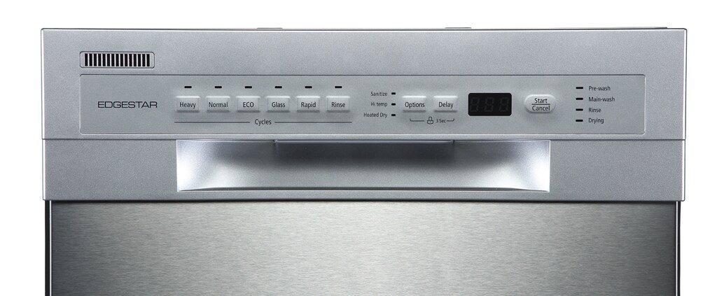 Edgestar Stainless Steel 17-5/8 in. 8 Place Settings Dishwasher 