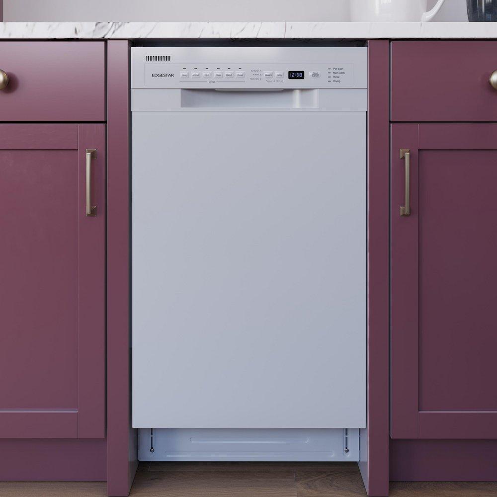 Edgestar White 17-5/8 in. 8 Place Settings Dishwasher 