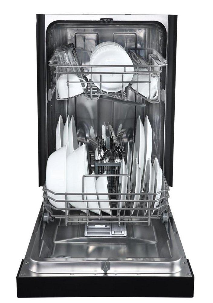 Edgestar Black 17-5/8 in. 8 Place Settings Dishwasher 