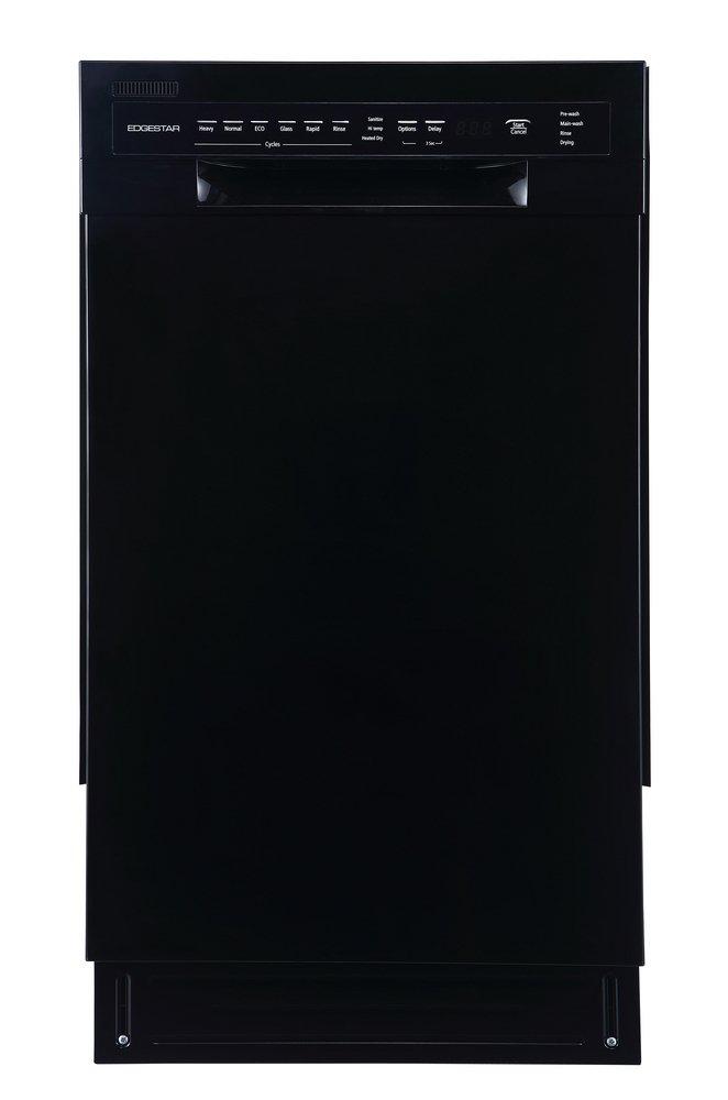 Edgestar Black 17-5/8 in. 8 Place Settings Dishwasher 