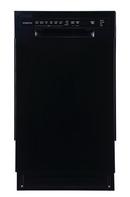 Edgestar Black 17-5/8 in. 8 Place Settings Dishwasher 