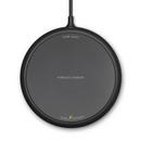 Black ABS Nightstand QI Fast Charger in Black 