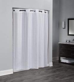 71 x 74 in. Hookless Shower Curtain in White (Case of 12)