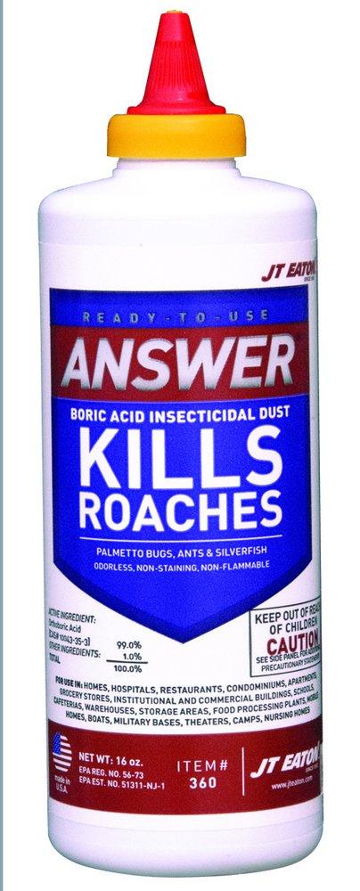 J T Eaton White Kills Roaches Boric Acid Insecticidal Dust 