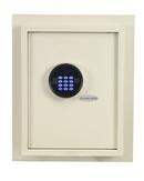 Global Safe Off White Wall Safe Plus Recessed Electric Hotel Room Safe with Two 3/4 in. Steel Locking Bolts 