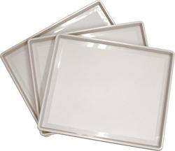 10 x 12 in. Square Tray (Case of 24) in Vanilla