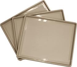 10 x 12 in. Square Tray (Case of 24) in Beige