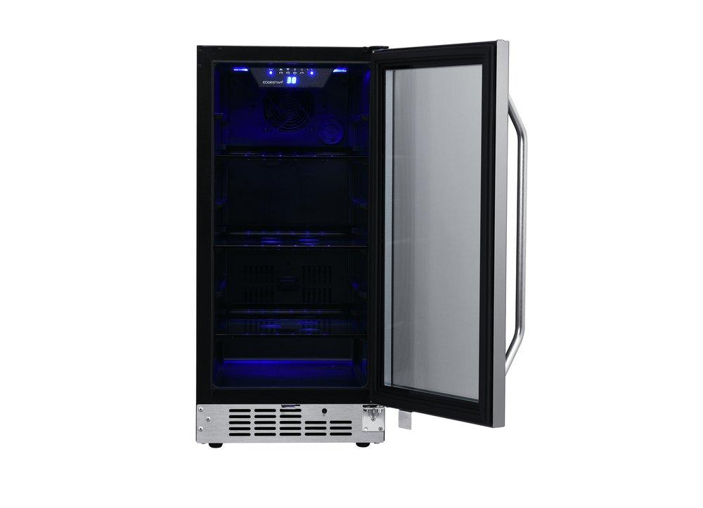Edgestar Stainless Steel 15 in. 5.23 cu. ft. Beverage Cooler 