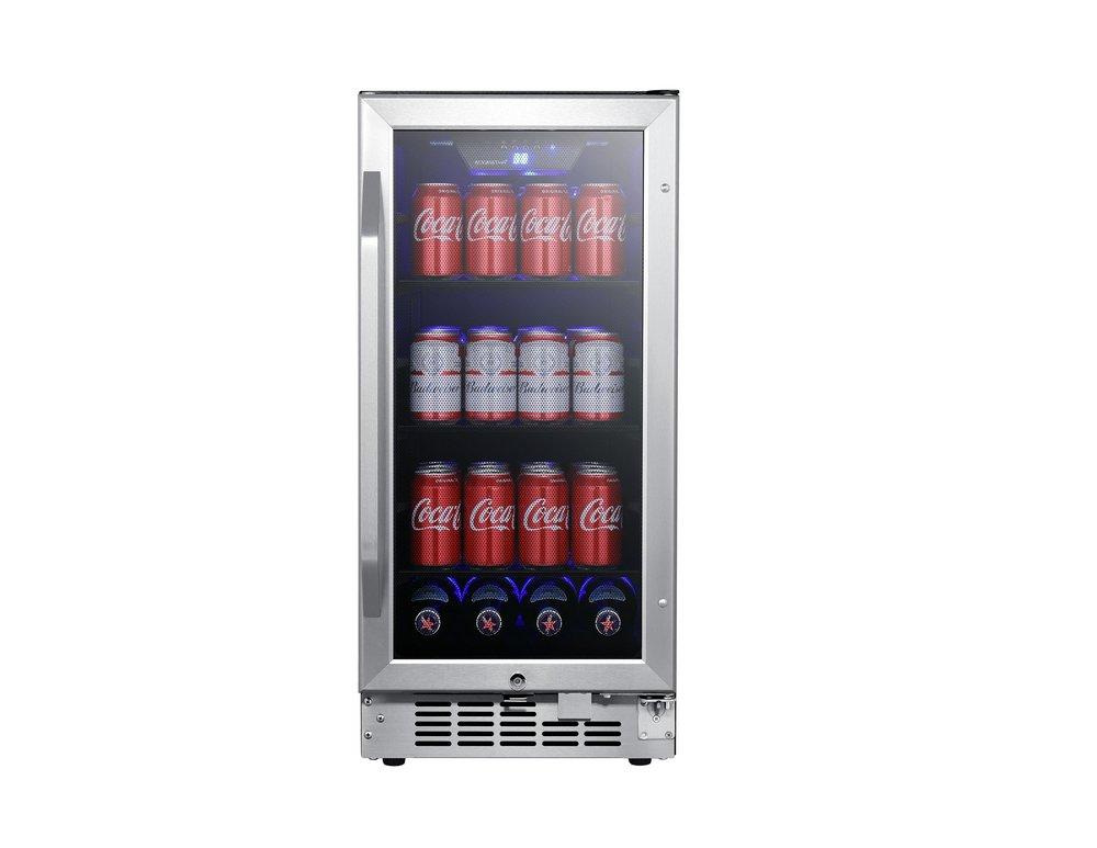 Edgestar Stainless Steel 15 in. 5.23 cu. ft. Beverage Cooler 