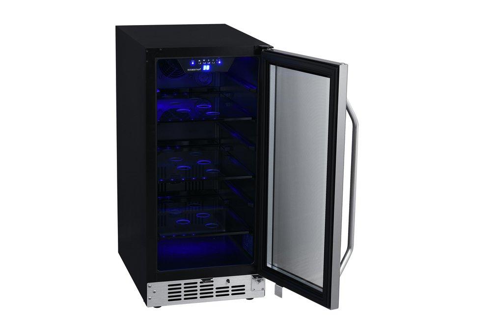 Edgestar Stainless Steel 15 in. 5.23 cu. ft. Beverage Cooler 