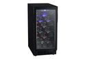 Edgestar Black 15 in. 25 Bottles Wine Cooler 