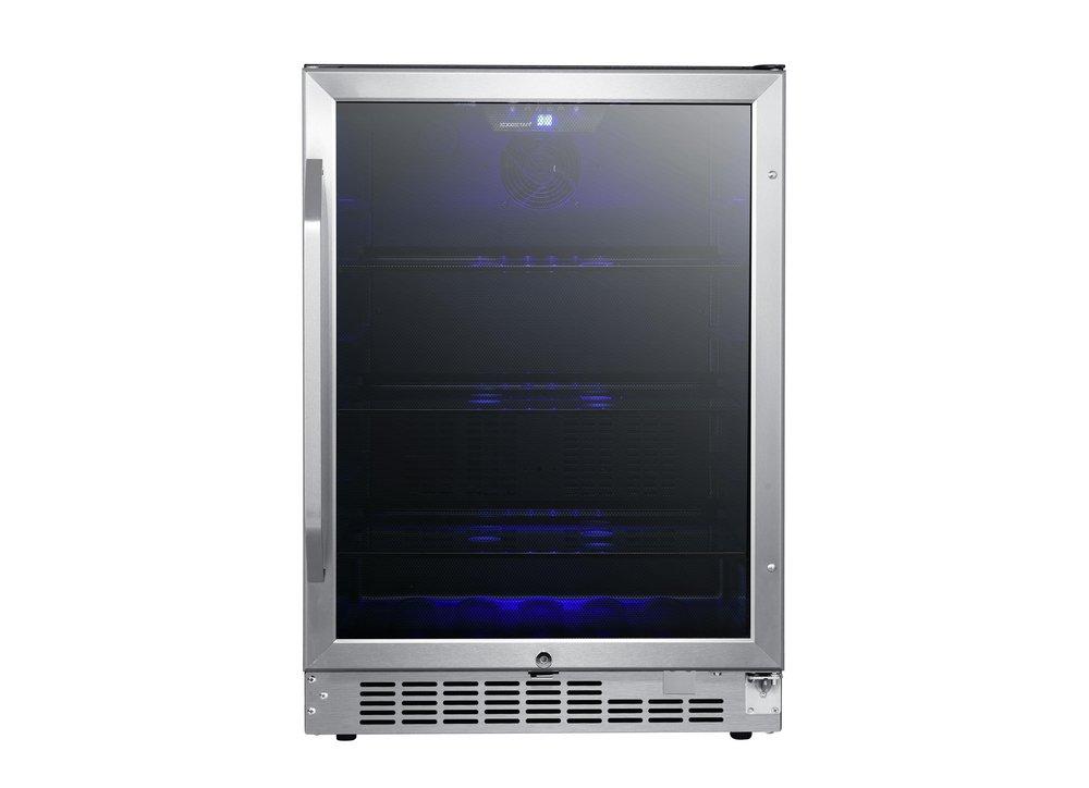 Edgestar Stainless Steel 23-1/2 in. 5.49 cu. ft. Beverage Cooler 
