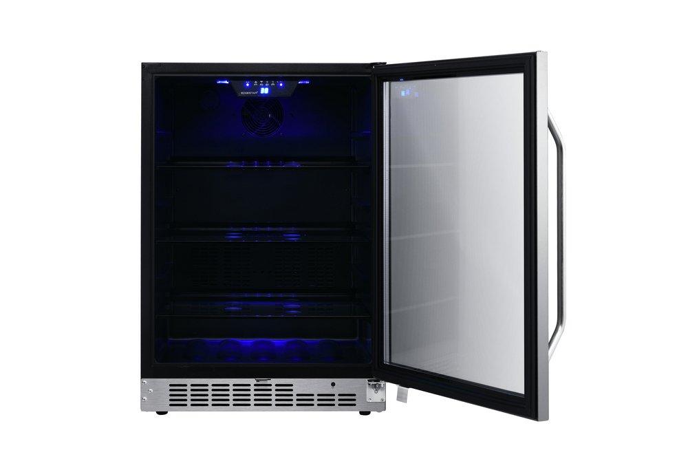 Edgestar Stainless Steel 23-1/2 in. 5.49 cu. ft. Beverage Cooler 