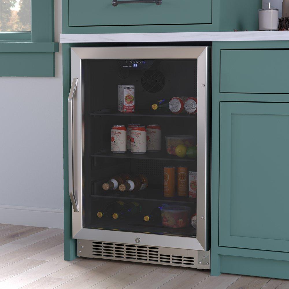Edgestar Stainless Steel 23-1/2 in. 5.49 cu. ft. Beverage Cooler 