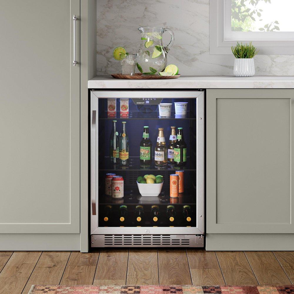 Edgestar Stainless Steel 23-1/2 in. 5.49 cu. ft. Beverage Cooler 