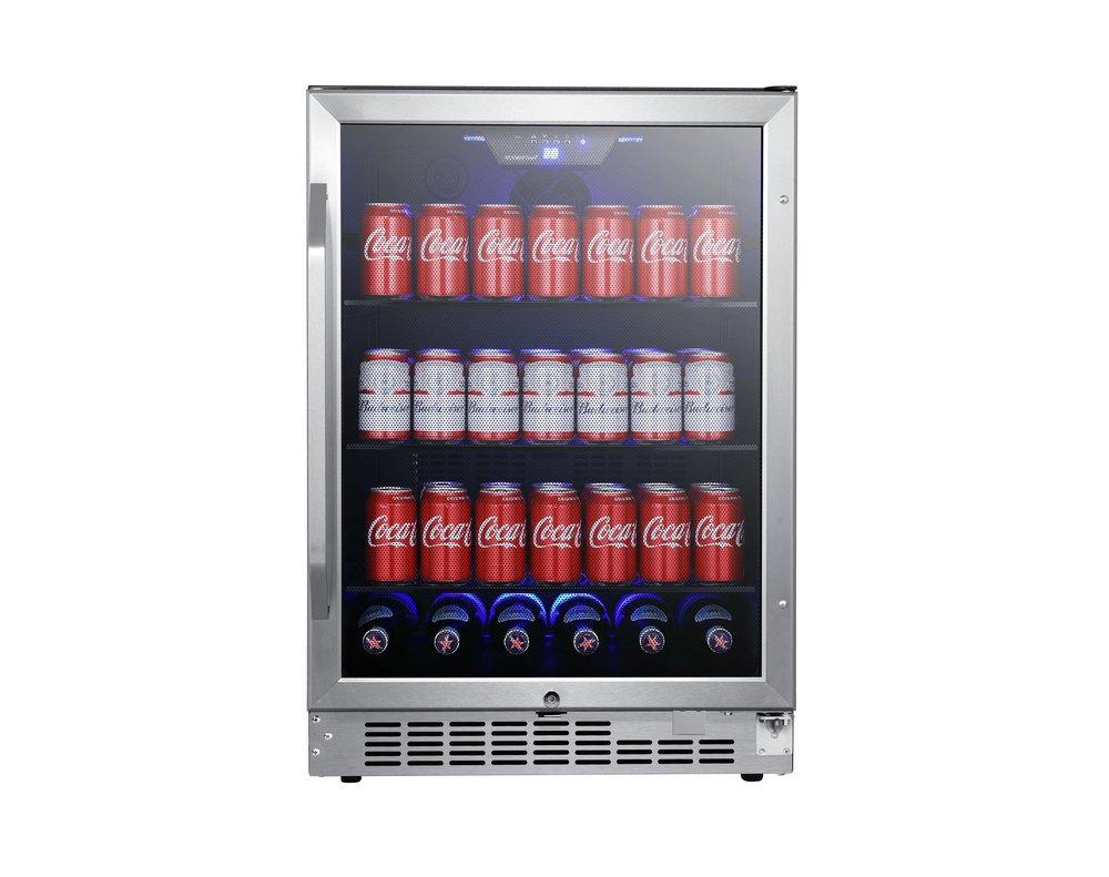 Edgestar Stainless Steel 23-1/2 in. 5.49 cu. ft. Beverage Cooler 