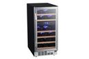 Edgestar Stainless Steel 15 in. 26 Bottles Wine Cooler 