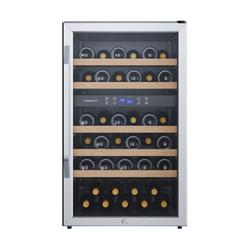 20 in. 38 Bottles Wine Cooler in Black/Stainless Steel