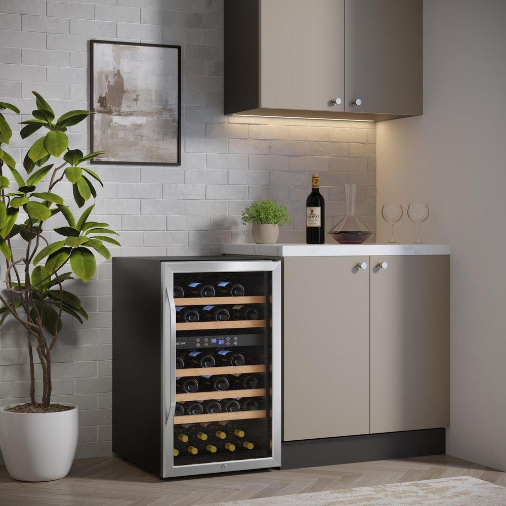 Edgestar Stainless Steel 19-3/8 in. 38 Bottles Wine Cooler 