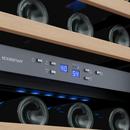 Edgestar Stainless Steel/Black 23-1/2 in. 46 Bottles Wine Cooler 