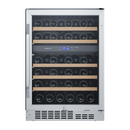 Edgestar Stainless Steel 23-1/2 in. 46 Bottles Wine Cooler 