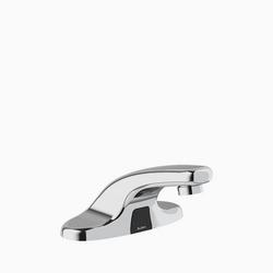 0.5 gpm Battery Powered Sensor Bathroom Sink Faucet with Back Check Tee in Polished Chrome