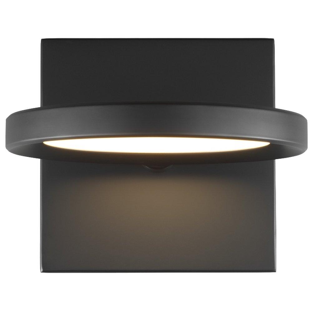Visual Comfort & Co. Modern Matte Black 9W 1-Light 5 in. Wall Sconce 
