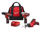 Milwaukee&reg; Black Cordless Reciprocating Saw 3 Tool Kit 