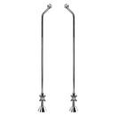Signature Hardware Chrome Brass Offset Tub Supply Line 