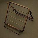 Signature Hardware Brushed Nickel 7-1/8 in. Brass Reading Rack 