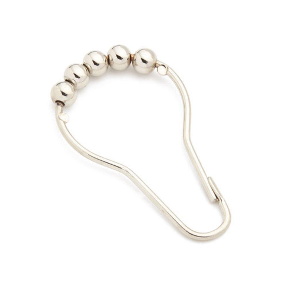 Signature Hardware Brushed Nickel Shower Curtain Rings (Pack of 24) 