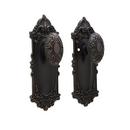 Signature Hardware Oil Rubbed Bronze Brass Knob and Plate Set in Oil Rubbed Bronze 