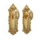 Signature Hardware Polished Brass Brass Passage Knob and Plate Set 