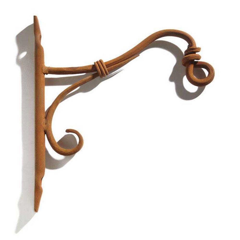 Signature Hardware Rust 7-1/2 in. Cast Iron Hanging Plant Bracket 