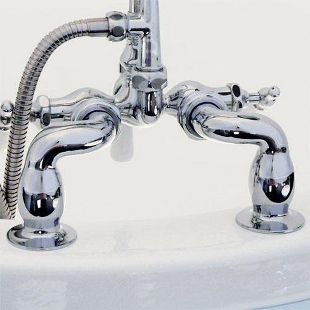 Signature Hardware Chrome 4 in. S-Type Deck Coupler 