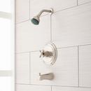 Single Handle Single Function Bathtub & Shower Faucet in Brushed Nickel