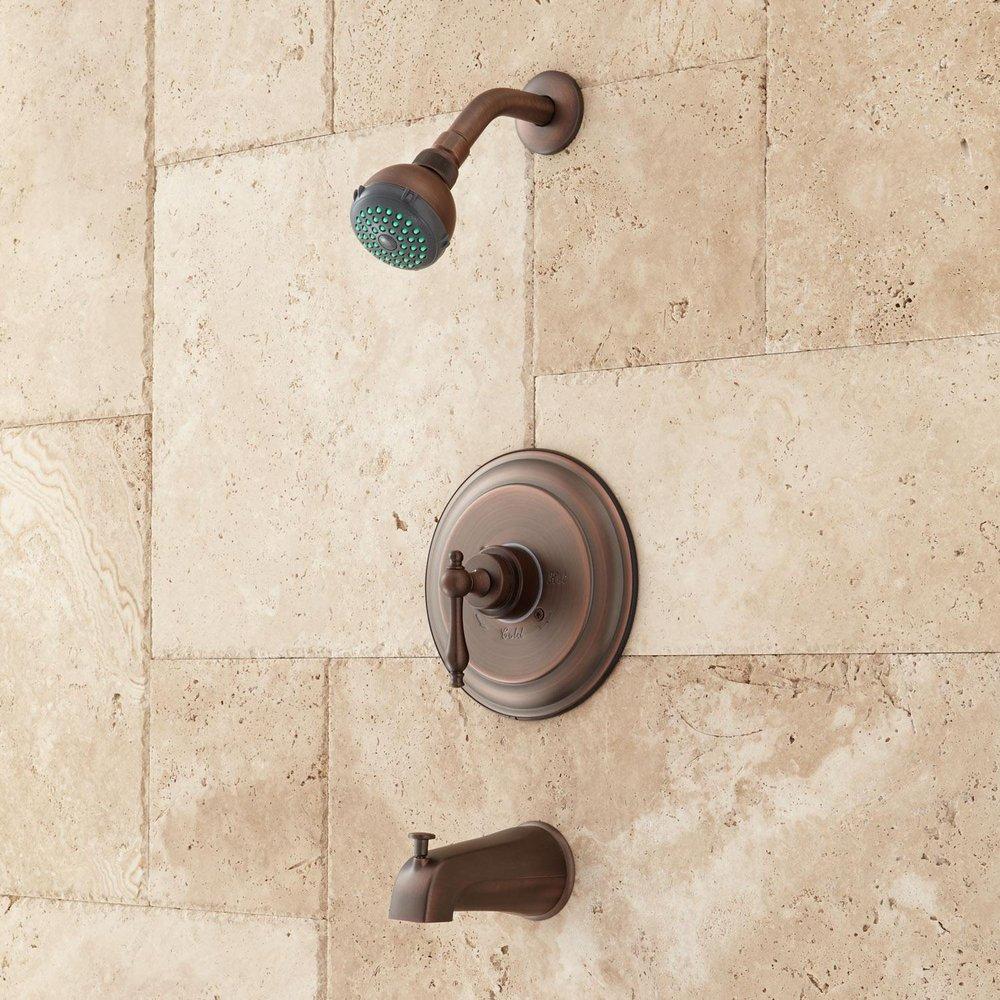 Signature Hardware Oil Rubbed Bronze Single Handle Single Function Bathtub & Shower Faucet 