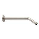8 in. Brass Shower Arm in Brushed Nickel