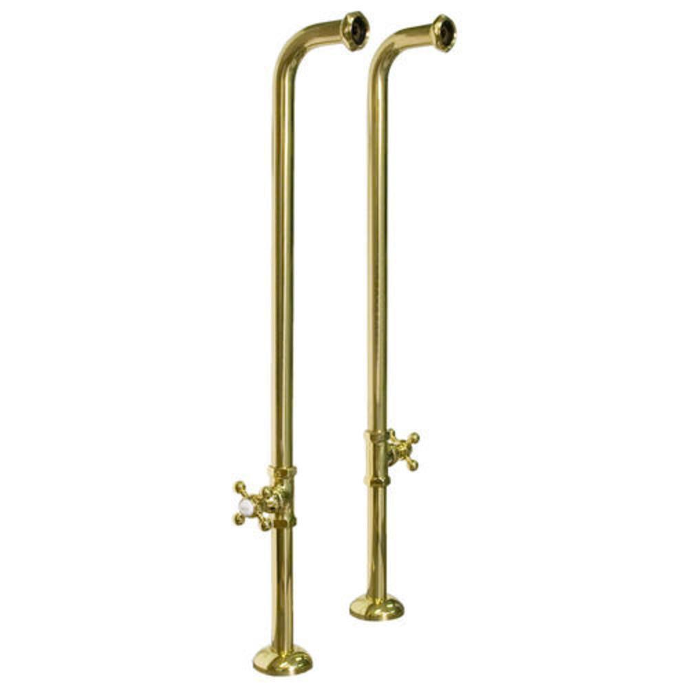 Signature Hardware Polished Brass *CVR* 34.5" HEAVY - DUTY FREESTAN TUB FILLER 