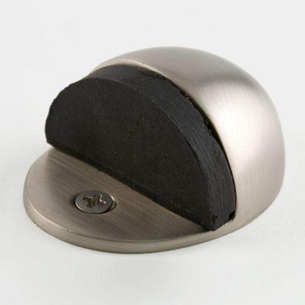Signature Hardware Brushed Nickel 1 in. Brass Dome Door Stop 