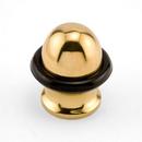1-3/4 in. Brass Dome Door Stop in Polished Brass
