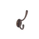 Brass Double Hook in Oil Rubbed Bronze