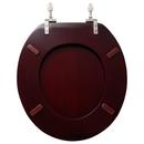 Signature Hardware Mahogany Elongated Closed Front Toilet Seat 