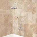 Single Function Thermostatic Tub and Shower Set in Polished Chrome